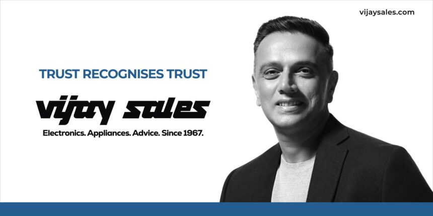 Vijay Sales Appoints Rahul Dravid as Brand Ambassador for Nationwide Campaigns