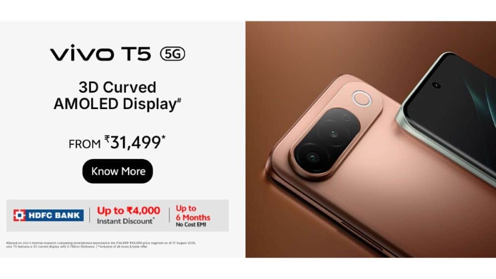 Vivo T5 5G Debuts in India