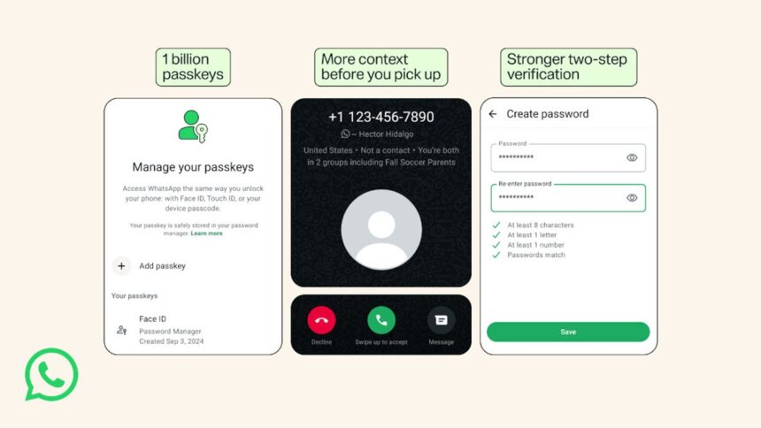 WhatsApp Launches Support for Multiple Passkeys and Upgrades Two-Step Verification to Alphanumeric Passwords