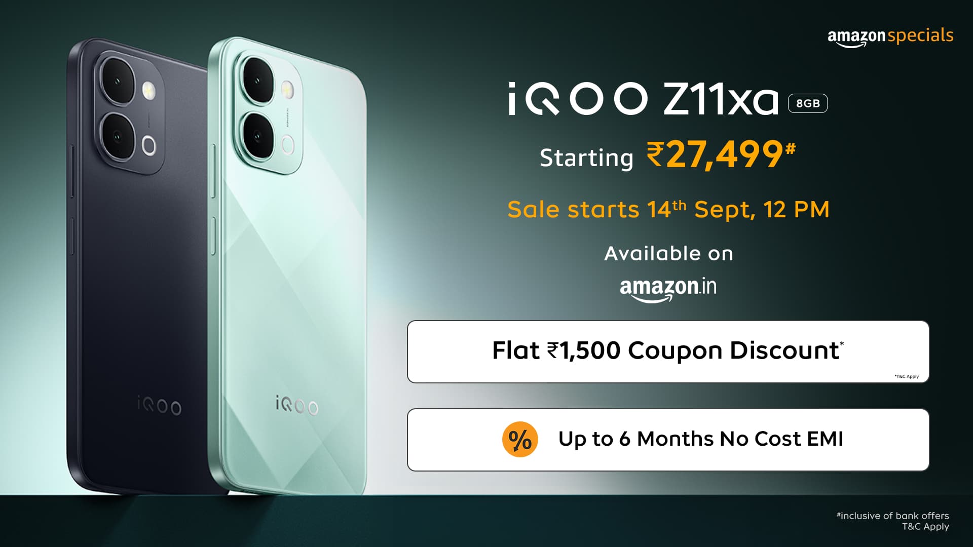 iQOO Z11xa 5G Debuts in India with 7200mAh Battery and Dimensity 7400-Turbo Processor