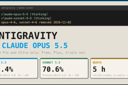 Google Antigravity Adds Anthropic Claude Opus 5.5 and Sonnet 5.5 for Paid Subscribers