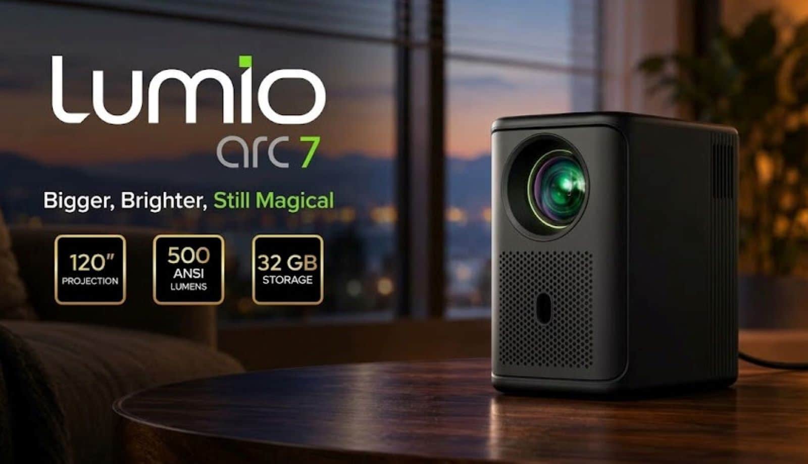 Lumio Launches Arc 7 2026 Edition Smart Projector With Google TV in India 1 Lumio Launches Arc 7 2026 Edition Smart Projector With Google TV in India