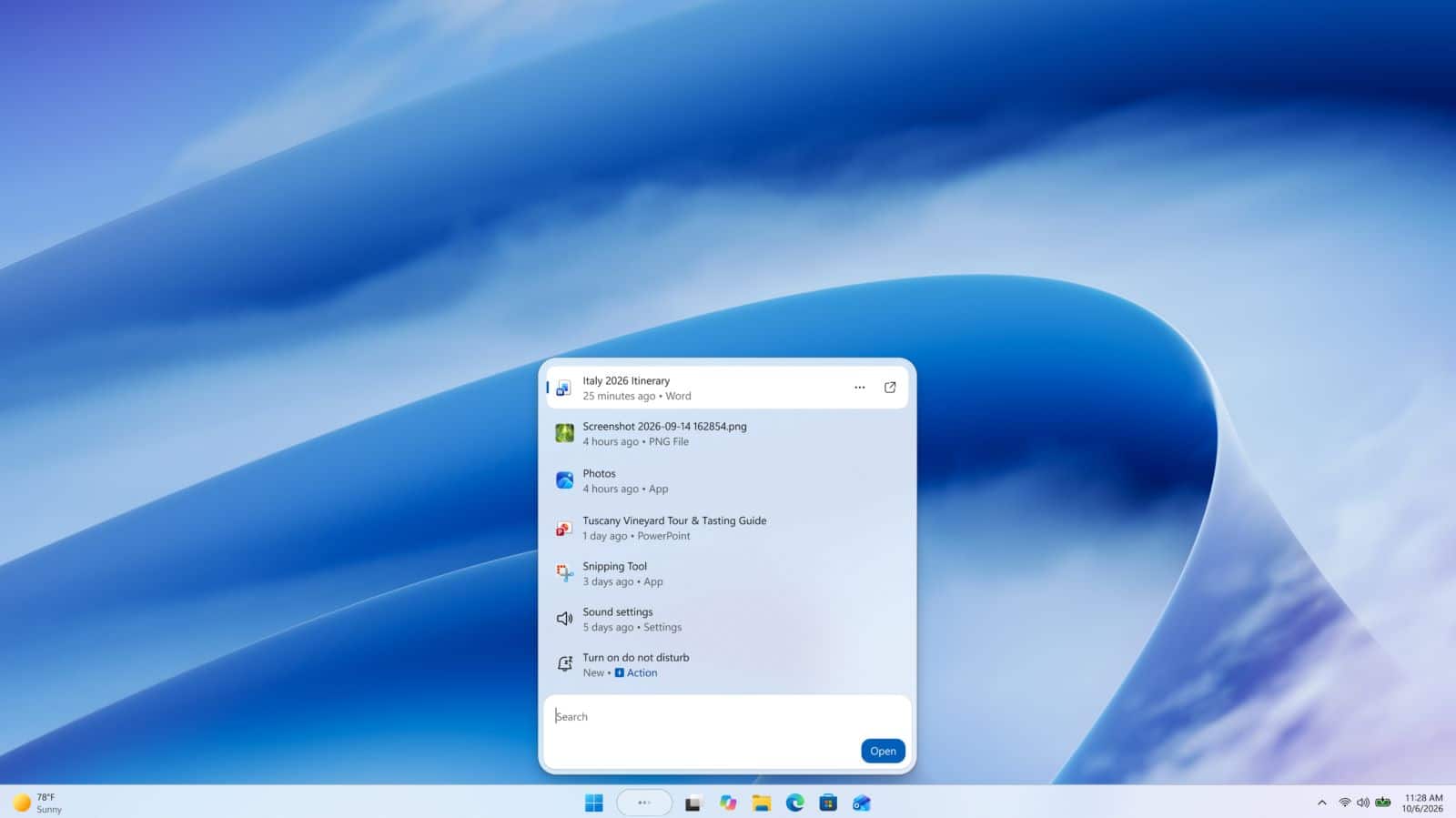 Microsoft Upgrades Windows Search to Execute System Actions Directly from the Taskbar 1 Microsoft Upgrades Windows Search to Execute System Actions Directly from the Taskbar