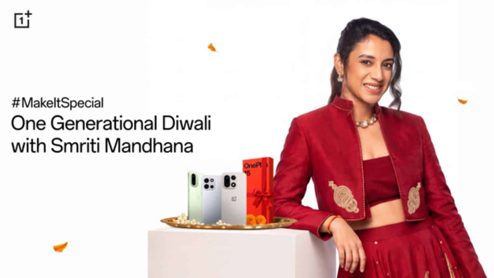 OnePlus India Unveils MakeItSpecial Diwali Campaign Featuring Smriti Mandhana Ahead of Festive Sales