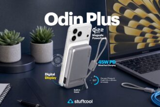 Stuffcool Launches Odin Plus 10000mAh Magnetic Powerbank with 25W Qi2.2 and 45W Wired Charging
