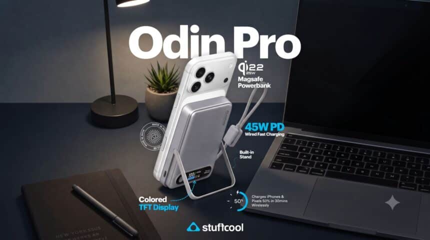 Stuffcool Launches Odin Pro 10000mAh Magnetic Power Bank with 25W Qi2.2 Wireless and 45W Wired Charging in India 1