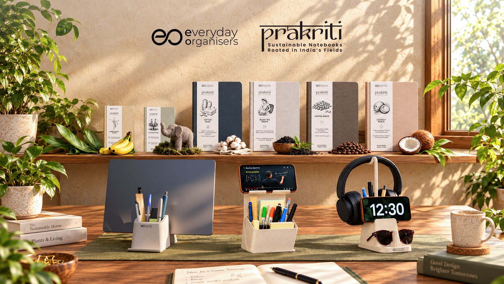 XECH Everyday Organisers Launches Prakriti Stationery and Rice Husk Desk Accessories in India